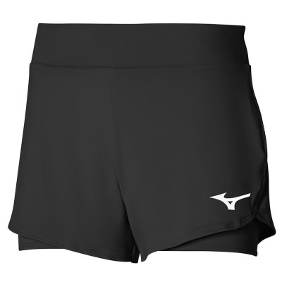 Pantalones Cortos Mizuno Flex Mujer - Negros - Chile M654OUPIHR